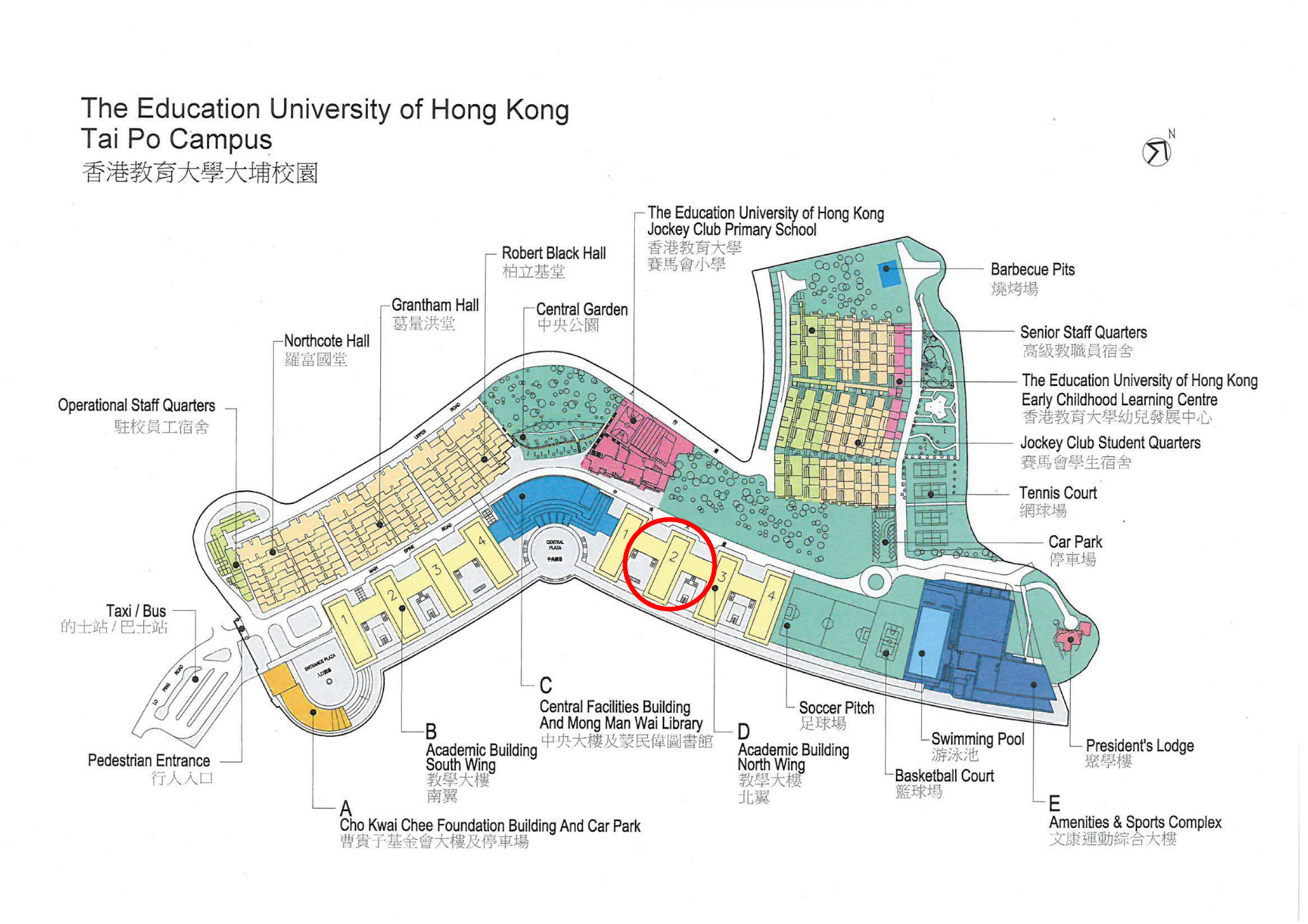 EdUHK Tai Po Campus map